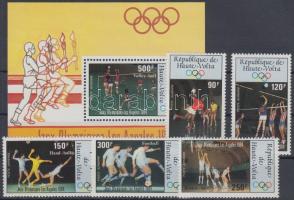 1984 Los Angeles-i olimpia sor Mi 929-933 + blokk 70