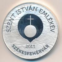 2013. "Hunfila Székesfehérvár - Nemzetközi Bélyegkiállítás / Szent István Emlékév" fém eml...