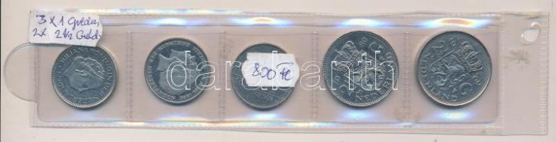 Hollandia 1969-1986. 1G-2 1/2G (5x) T:2 &lt;br/&gt;Netherlands 1969-1986. 1 Gulden - 2 1/2 Gulden (5x) C:XF