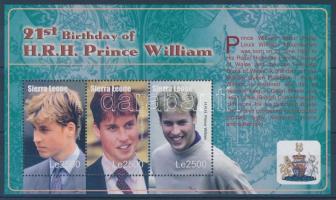 21st birthday of Prince William, Vilmos herceg 21. születésnapja kisív