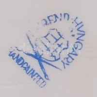 Herendi Mozart mellszobor, fehér mázas, jelzett, hibátlan, m:20 cm