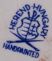 Herendi Jókai mellszobor, fehér mázas, jelzett, hibátlan, m:22,5 cm