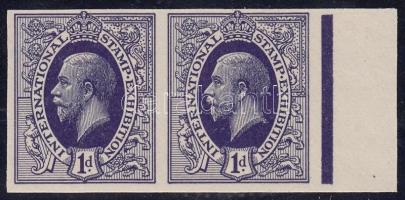Nagy-Britannia Bélyegkiállítás levélzáró bélyeg párban