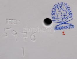 Herendi Bartók mellszobor, fehér mázas, jelzett, hibátlan, m:29 cm