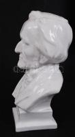 Herendi Wagner mellszobor, fehér mázas, jelzett, hibátlan, m:22 cm