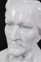 Herendi Wagner mellszobor, fehér mázas, jelzett, hibátlan, m:22 cm