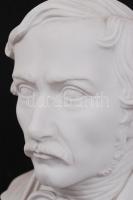 Herendi Lenau mellszobor, fehér mázas, jelzett, hibátlan, m:25,5 cm