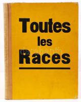 cca 1930 Georges Hardy: Toutes les races dekoratív album a különböző embertípusokról, 80 oldalnyi, nagyrészt erotikus fotóval / Nice album with 80 pages of ethnic nude photos 20p + 80p. 28x40 cm