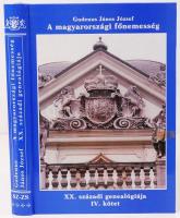 Gudenus János József: A magyarországi főnemesség XX. századi genealógiája IV. kötet (SZ-ZS). Bp., 1998, Heraldika Kiadó. Kiadói kartonált kötés, jó állapotban.