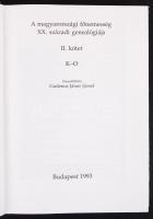 Gudenus János József: A magyarországi főnemesség XX. századi genealógiája II. kötet (K-O). Bp., 1993...
