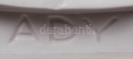 Herendi Ady büszt, fehér mázas, jelzett, hibátlan, m:19 cm