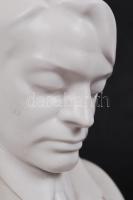 Herendi Ady büszt, fehér mázas, jelzett, hibátlan, m:19 cm