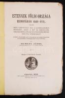 Munkay János: Istennek földi országa Európában 1840 óta. II. füzet. Pest, 1856, Müller Emil Könyvnyo...