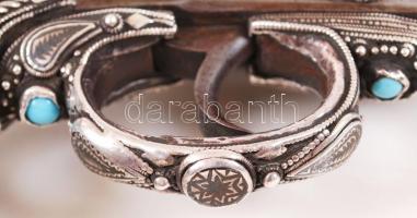 1870 Osztrák-Magyar Monarchia: L Gasser 1870/74M, hatlövetű forgópisztoly. Markolatán balkáni féldrá...