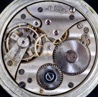 Doxa másodpercmutatós zsebóra, repedésekkel a számlapon. Jól jár / Doxa pocket watch, cracks on the ...