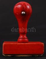 Szabó Sándor cipész mester Budapest feliratú fa pecsétnyomó