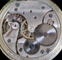 Omega másodpercmutatós zsebóra, repedéssel a számlapon. Jól jár! / Zenith pocket watch, crack on the...