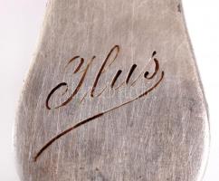 Ezüst (Ag.) merőkanál, jelzett (Dianás), hátul "Ilus" felirattal, mesterjeggyel(F.F), h:19...