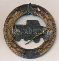 ~1950. "Kiváló harckocsi vezető" jelvény (42mm) T:2 (pánt hiányzik) R!