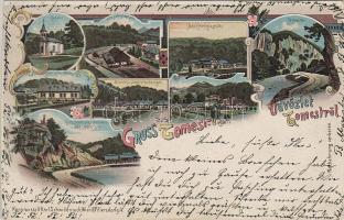 1899 Tamásd mit Hohlglashütte Litho