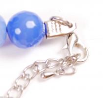 Kalcedon gyöngysor, h: 40 cm /
chalcedony necklet