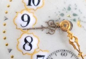 cca 1900 Remontoir másodpercmutatós zsebóra, egy mutató hiánnyal, javításra szorul / Remontoisr pock...