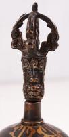 Tibeti bronz csengő, m: 15 cm