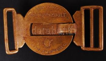 "Légy Résen" feliratú cserkész övcsat, hátul "V Nagy Sándor ucca 6." felirattal,...