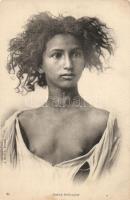 Bedouin half nude girl, folklore (EK)