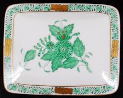 Herendi Apponyi mintás cigarettás készlet, kézzel festett, hibátlan, jelzett, eredeti dobozában, 23×...