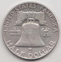 Amerikai Egyesült Államok 1962. 1/2$ Ag &quot;Franklin&quot; T:3 &lt;br/&gt;USA 1962. Half Dollar Ag &quot;Franklin&quot; C:F &lt;br/&gt;Krause KM#199