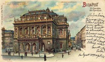 Budapest Oper Gegen Licht Litho (EK)