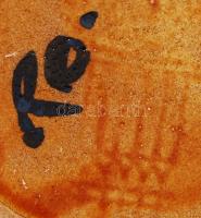 Zsolnay kerámia sörös korsó, hibátlan, jelzett, m: 16 cm