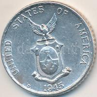 Fülöp Szigetek/Amerikai Egyesült Államok Közigazgatás 1945D 10c Ag T:2-
Philippines / UNITED STATES ...