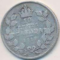 Kanada 1917. 10c Ag "V. György" T:3
Canada 1917. 10 Cents "George V" C:F