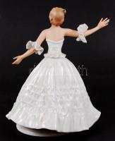 Wallendorfer táncosnő,kézzel festett, hibátlan, jelzett, m:27 cm
