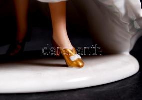 Wallendorfer táncosnő,kézzel festett, hibátlan, jelzett, m:27 cm