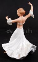 Wallendorfer táncosnő, kézzel festett, hibátlan, jelzett, m:17 cm