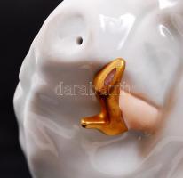 Wallendorfer táncosnő, kézzel festett, hibátlan, jelzett, m:17 cm