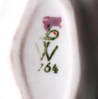 Wallendorfer táncosnő, kézzel festett, hibátlan, jelzett, m:17 cm