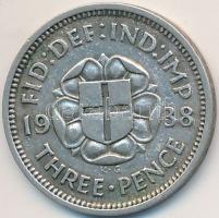 Nagy-Britannia 1938. 3P Ag "VI. György" T:2
Great Britain 1938. 3 Pence Ag "George VI...