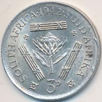 Dél-Afrika 1942. 3P Ag "VI. György" T:2-
South Africa 1942. 3 Pence Ag "George VI&quo...