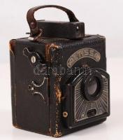 1934 Altissa Box Nr.2. fényképező (1:8) gép tok nélkül, 6x8x6 cm