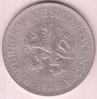 Csehszlovákia 1929. 5K Ag T:3
Czechoslovakia 1929. 5 Korun Ag C:F