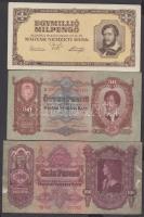 125db vegyes bankjegy tétel koronától a forint időszakig, pár német papírpénzzel T:vegyes