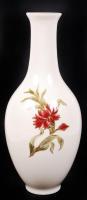 Zsolnay virágos váza, kézzel festett, jelzett, hibátlan, m:26,5 cm