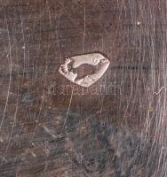 Chronometer ezüst (Ag.) tokos zsebóra, másodpercmutatós, jelzett, hátul monogramos, nem működik, bru...