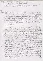 Kazinczy Ferenc levele 1790-ből (Az eredeti irat fénymásolata)