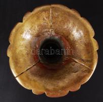 Réz kínálótál talpa, m: 10 cm