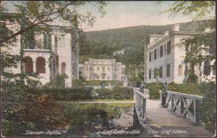 Trencsénteplic, Gróf Seldern-villák, Wertheim Zsigmond kiadása / villas (pinhole)